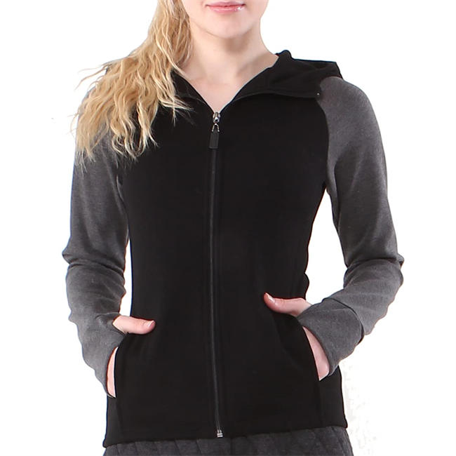 Women Sportswear Gym Yoga Workout Sports Zip-Up Hoodie