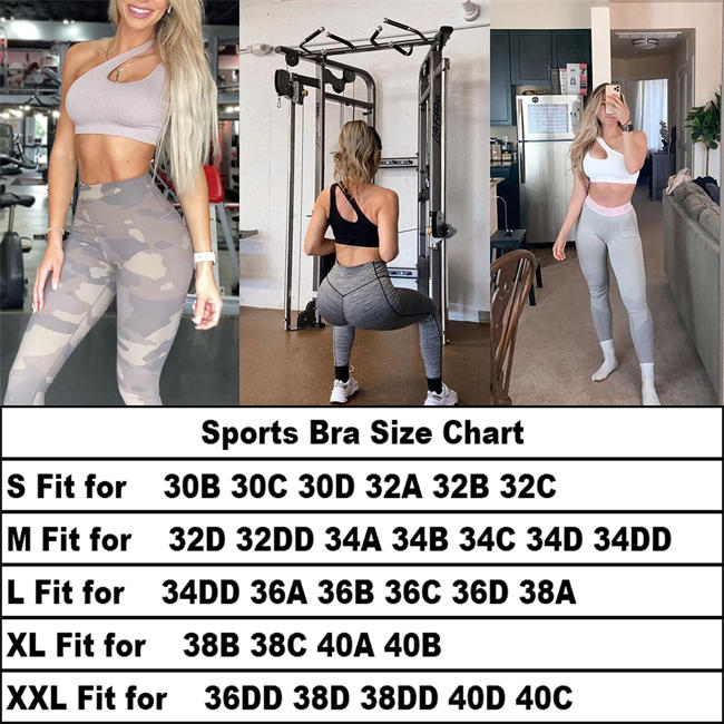 Women Sexy Cute Workout Yoga Bra Medium Support