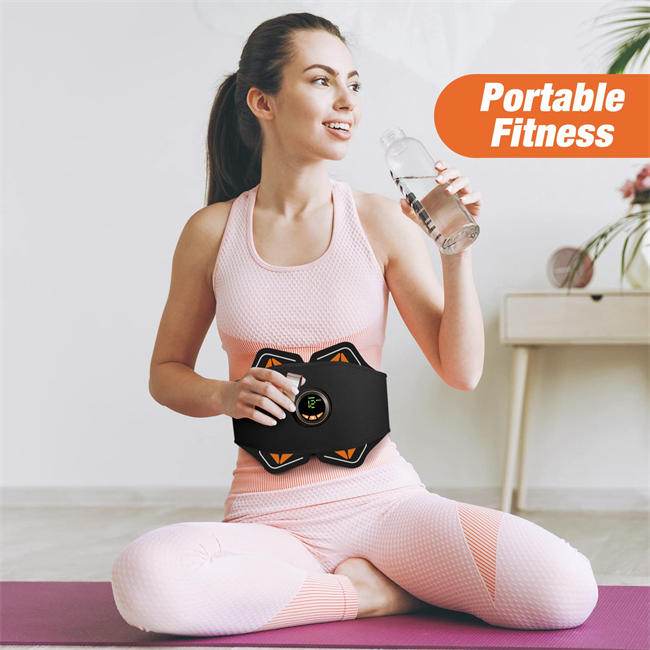 Toning Belt, Muscle Toner, Abdominal Training Belt Workout Portable Fitness Equipment for Home