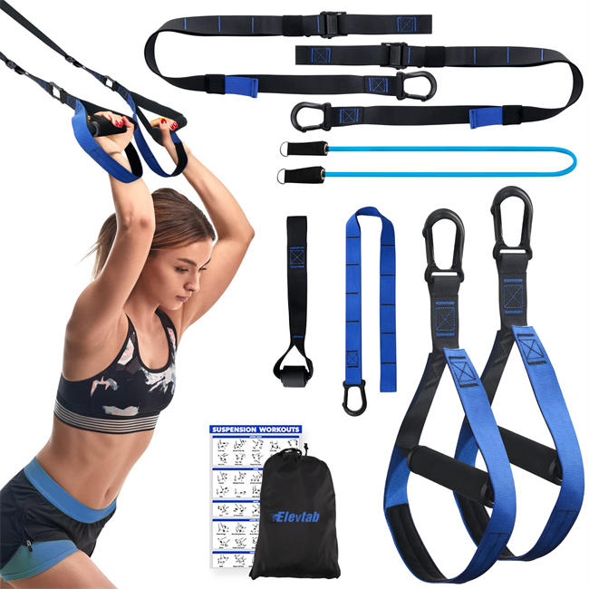 Suspension Trainer 3.0, Bodyweight Resistance Training Kit for Full-Body Workout, Home Gym