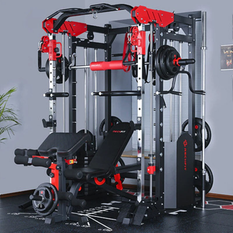 Multifunctional Smith machine fitness equipment single station bird strength training comprehensive training device