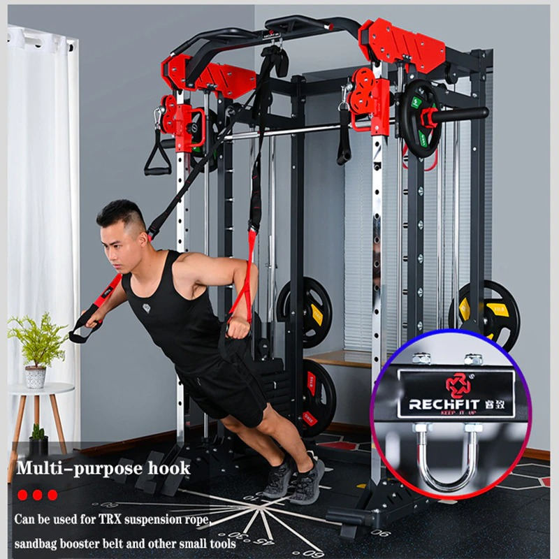 Multifunctional Smith machine fitness equipment single station bird strength training comprehensive training device