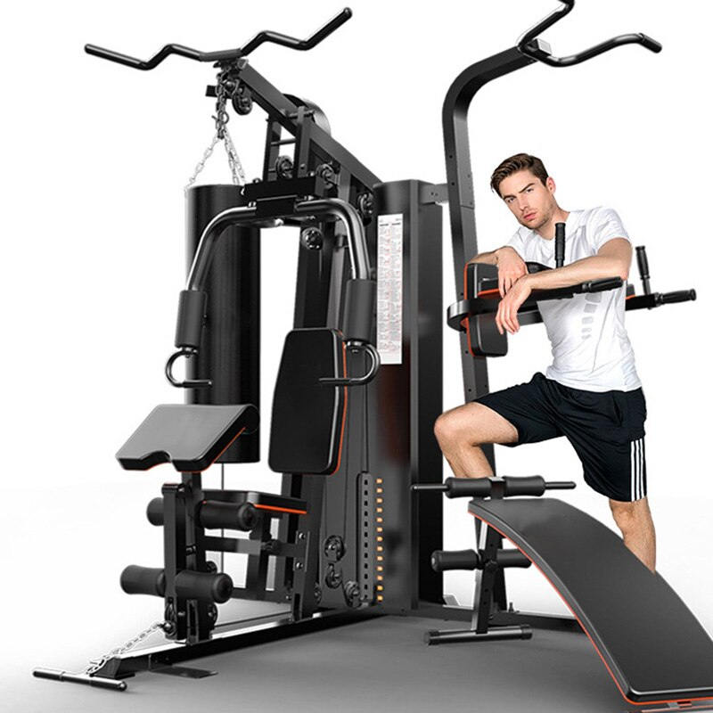 Three-station Comprehensive Machine 213kg HomeGym Mmultifunctional Training